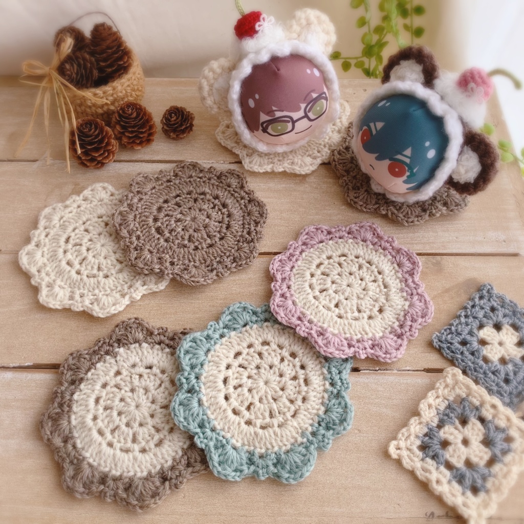 🐑💕ウールのドイリー