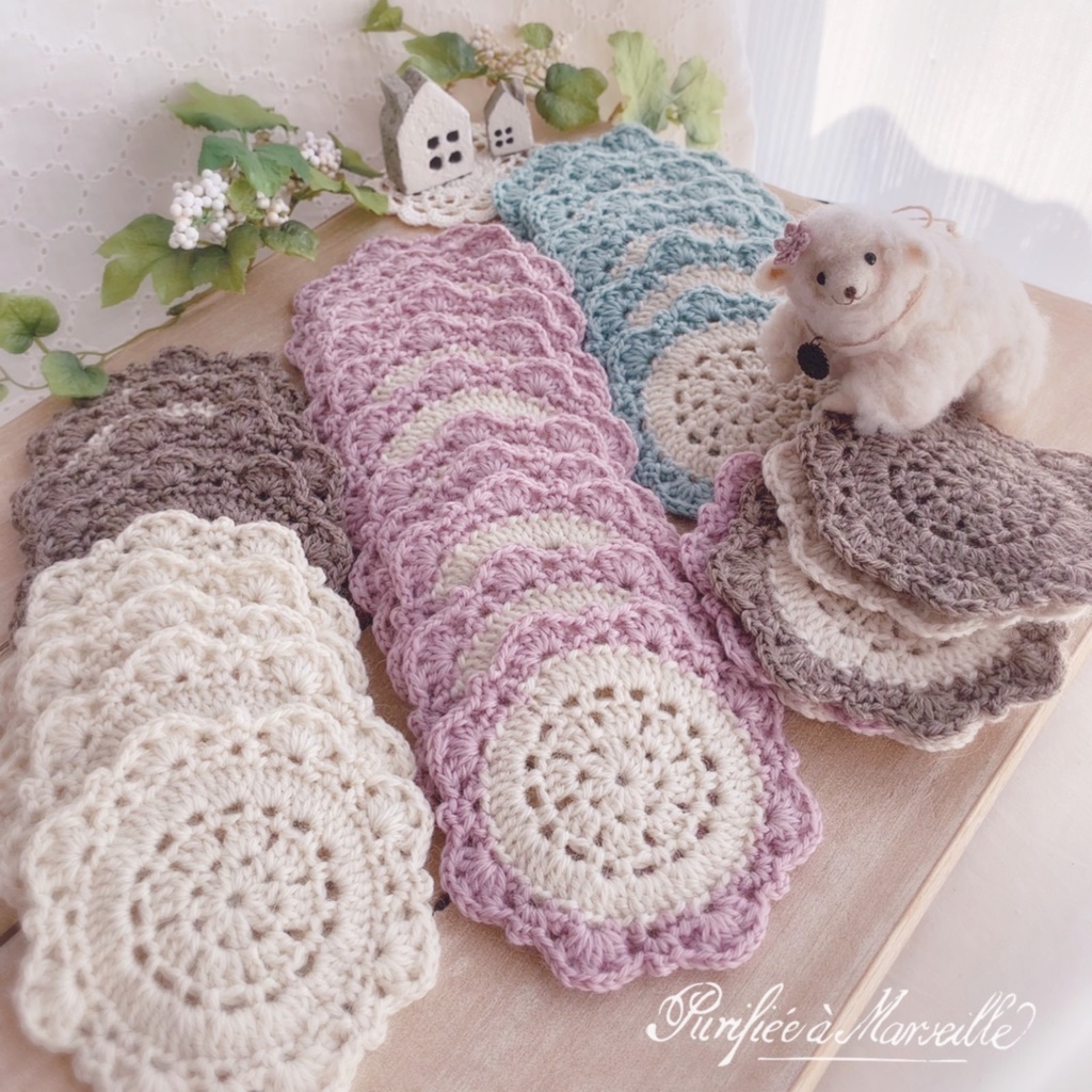 🐑💕ウールのドイリー