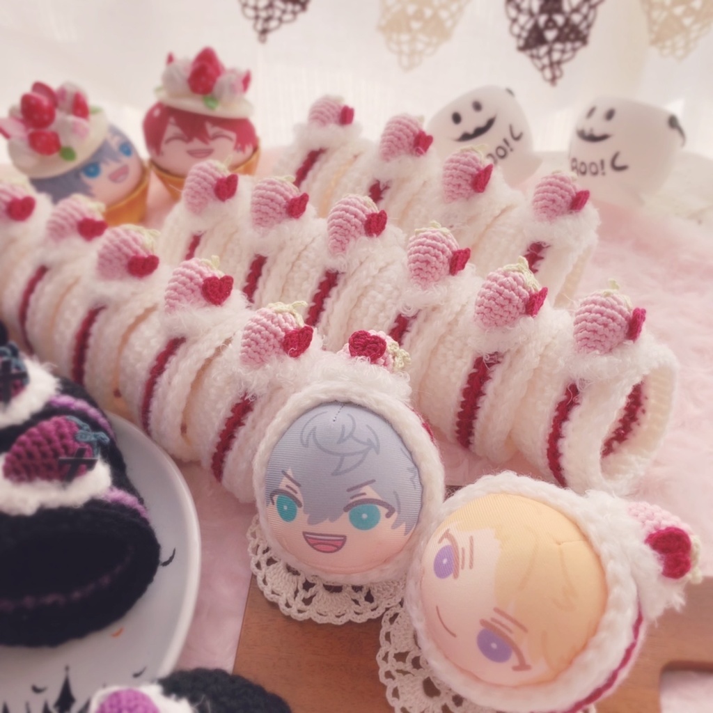 🍓💘 おまんじゅう着ぐるみ 初恋いちごのロールケーキ 💘🍓