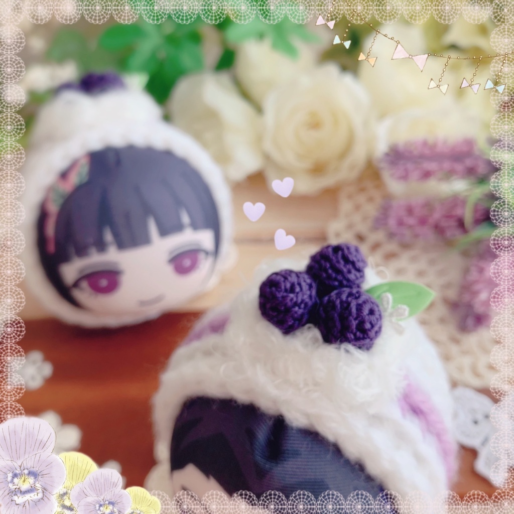 🍰💜 おまんじゅう着ぐるみ ブルーベリーのロールケーキ 💜🍰