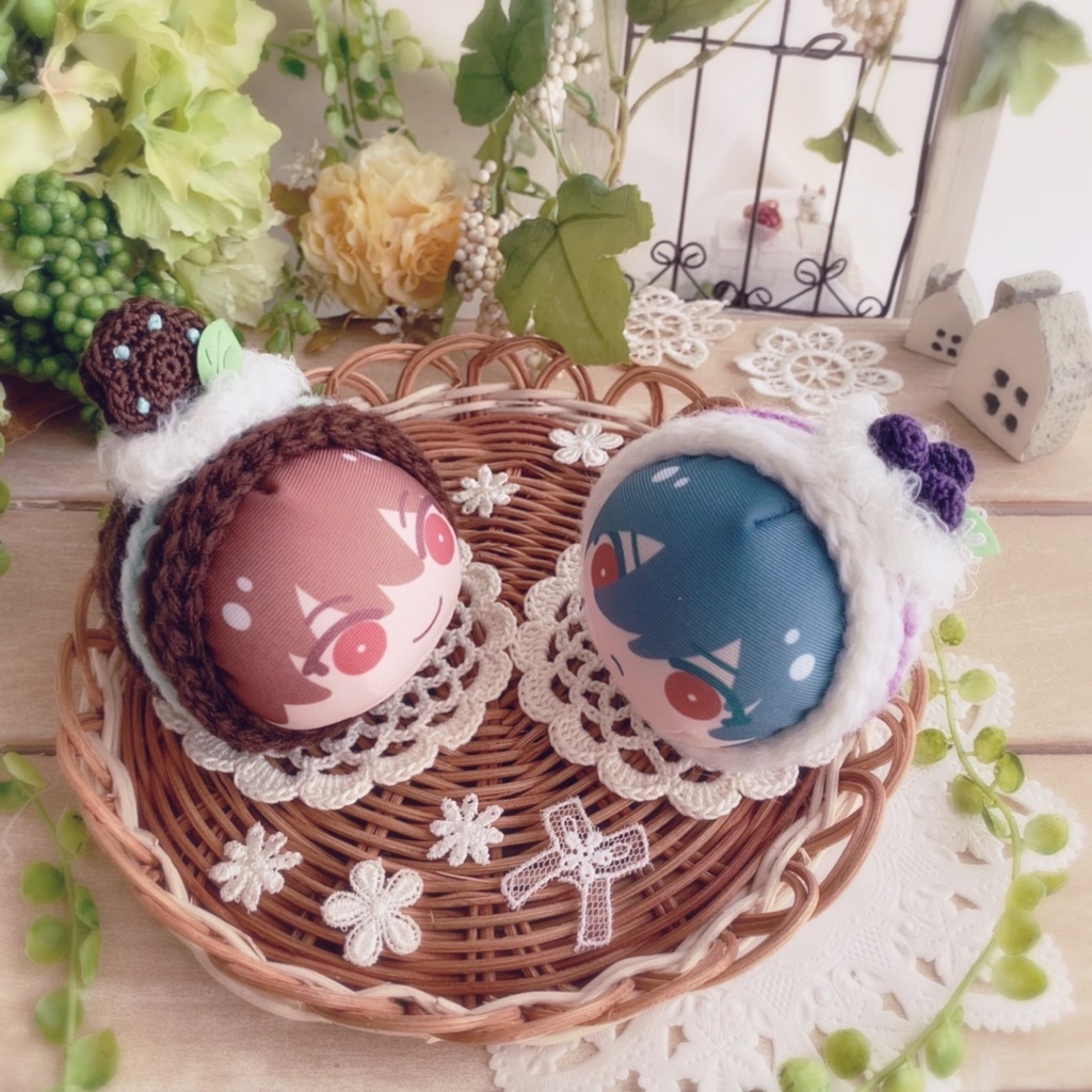 🍰💜 おまんじゅう着ぐるみ ブルーベリーのロールケーキ 💜🍰