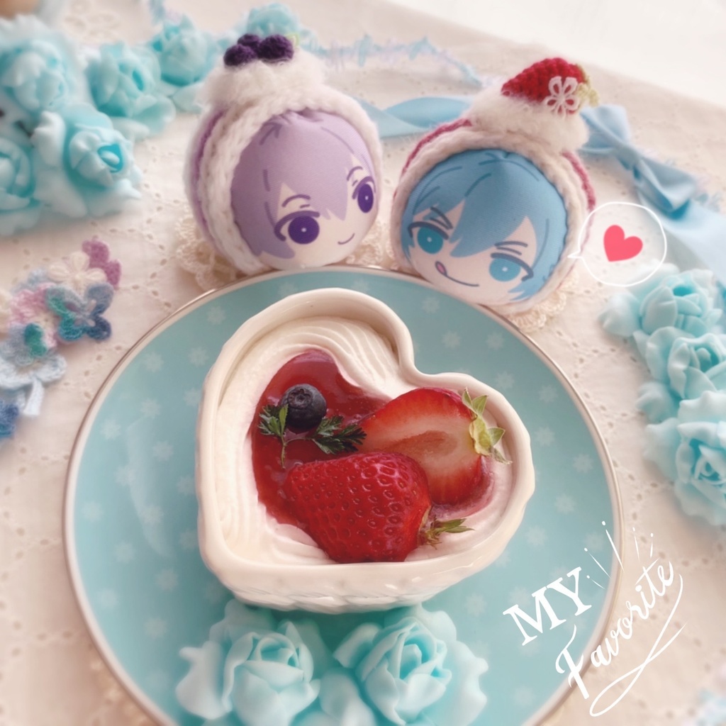 🍓おまんじゅう着ぐるみ いちごのロールケーキ🍓