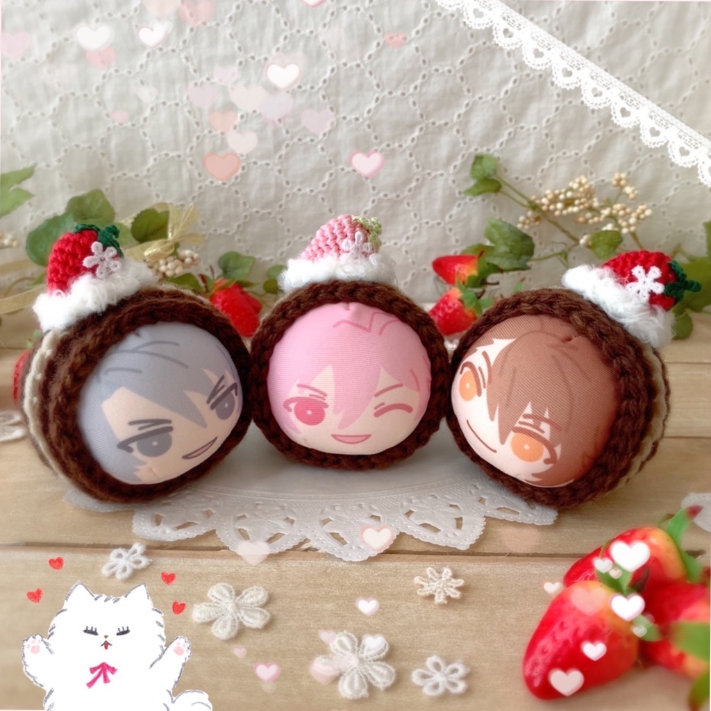 🍓おまんじゅう着ぐるみ いちごのロールケーキ🍓