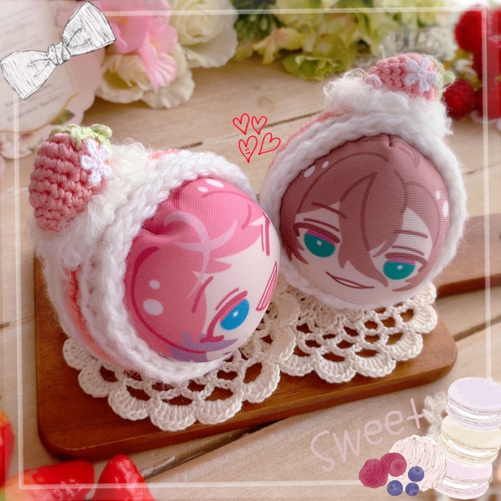 🍓おまんじゅう着ぐるみ いちごのロールケーキ🍓