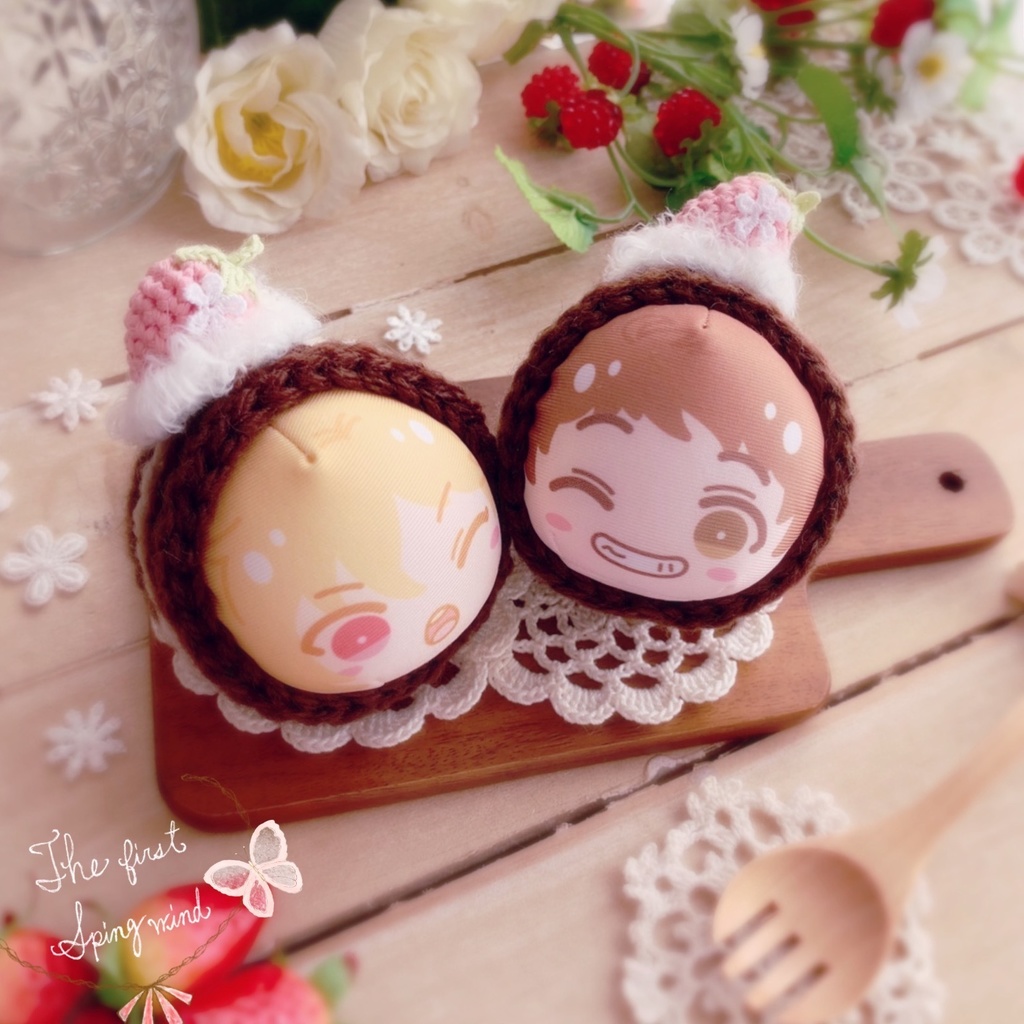 🍓おまんじゅう着ぐるみ いちごのロールケーキ🍓