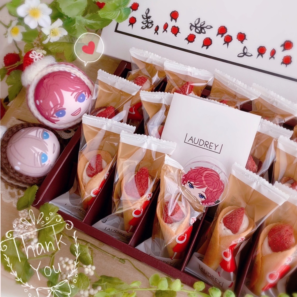 🍓おまんじゅう着ぐるみ いちごのロールケーキ🍓