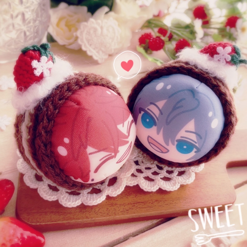 🍓おまんじゅう着ぐるみ いちごのロールケーキ🍓