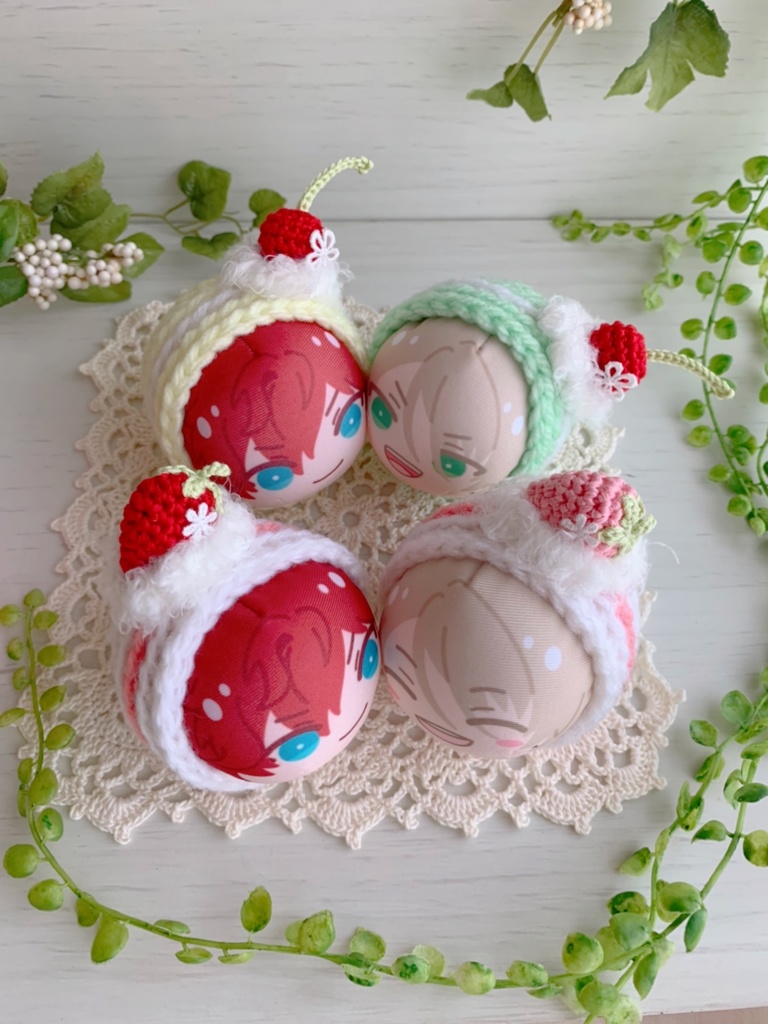 🍓おまんじゅう着ぐるみ いちごのロールケーキ🍓