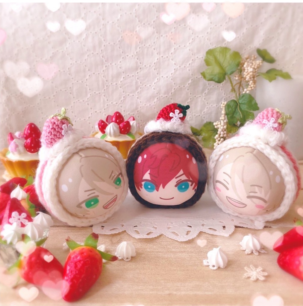 🍓おまんじゅう着ぐるみ いちごのロールケーキ🍓