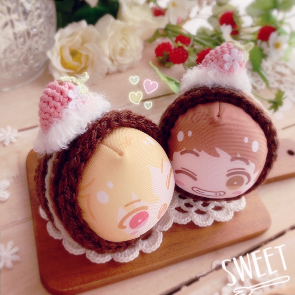 🍓おまんじゅう着ぐるみ いちごのロールケーキ🍓