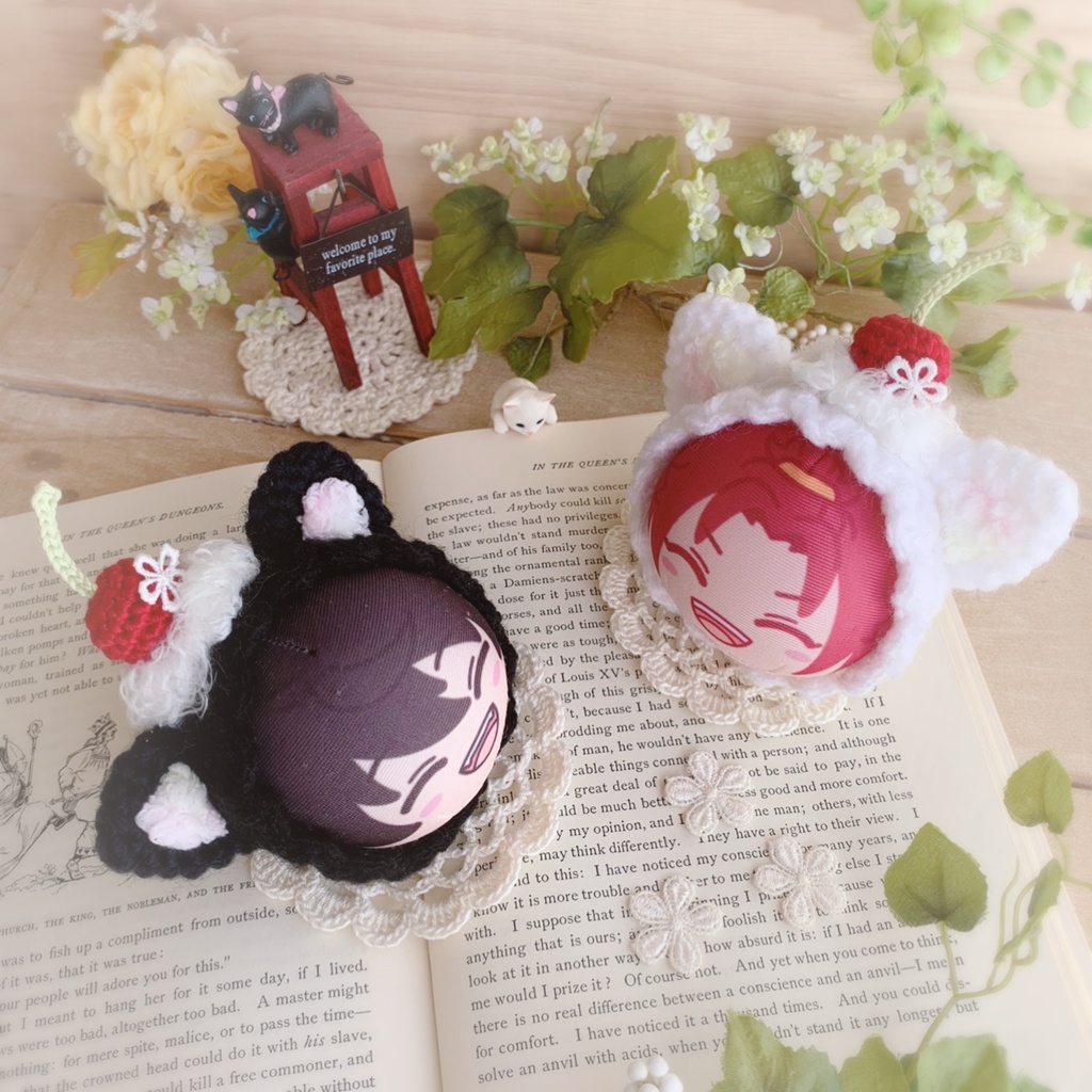 🐱🍒おまんじゅう着ぐるみ さくらんぼねこちゃん🍒🐱