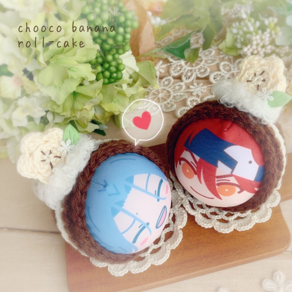 🍫🍌 おまんじゅう着ぐるみ チョコバナナのロールケーキ 🍫🍌