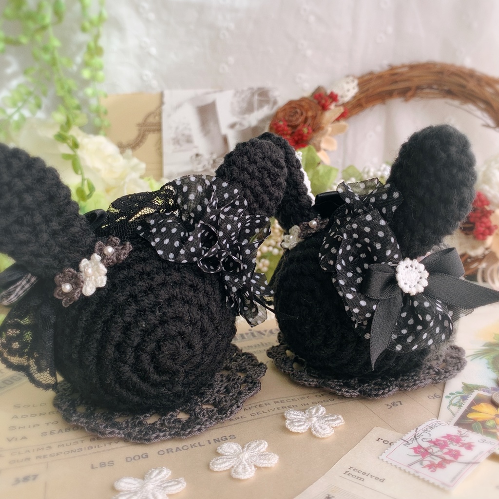 🖤🐰おまんじゅう 着ぐるみ Dolly skip bunny🐰🖤