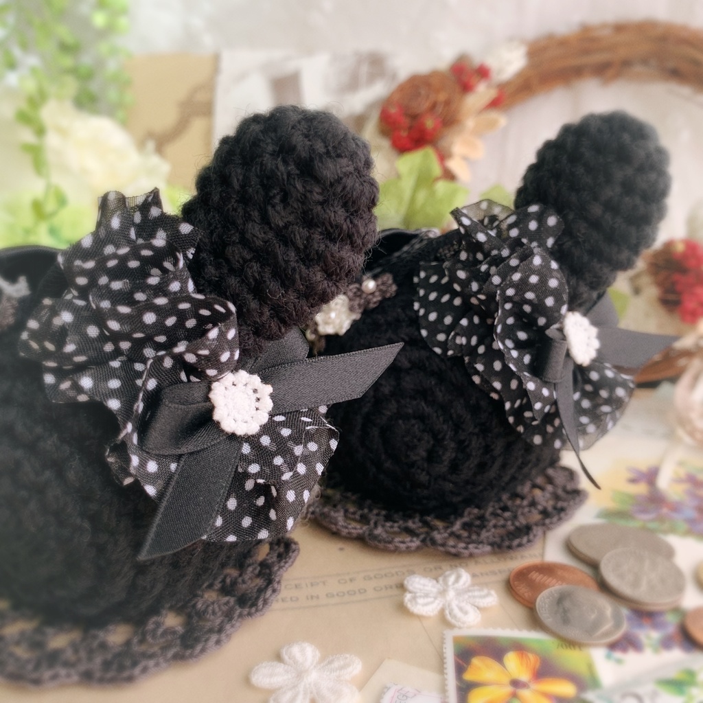 🖤🐰おまんじゅう 着ぐるみ Dolly skip bunny🐰🖤