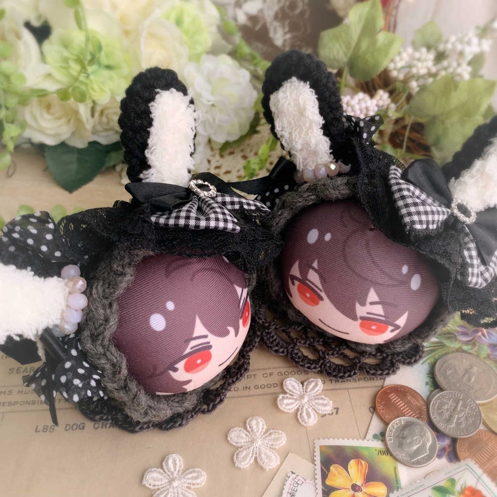 🖤🐰おまんじゅう 着ぐるみ Dolly skip bunny🐰🖤