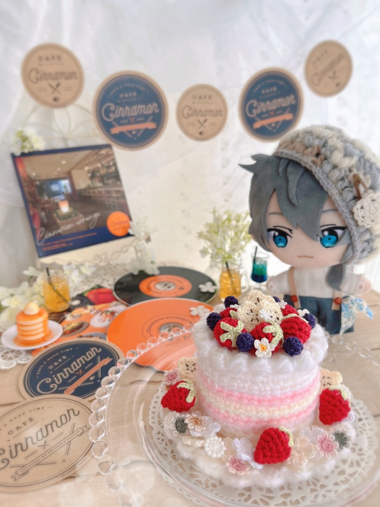 🍀16cmぬいぐるみ用ベレー風お帽子🍀