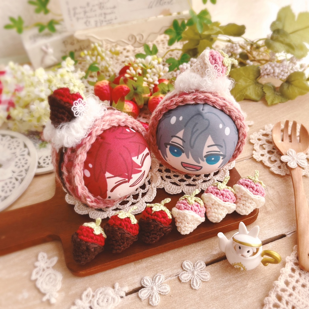 🍓🍫おまんじゅう着ぐるみ つぶつぶベリーショコラのロールケーキ 🍫🍓