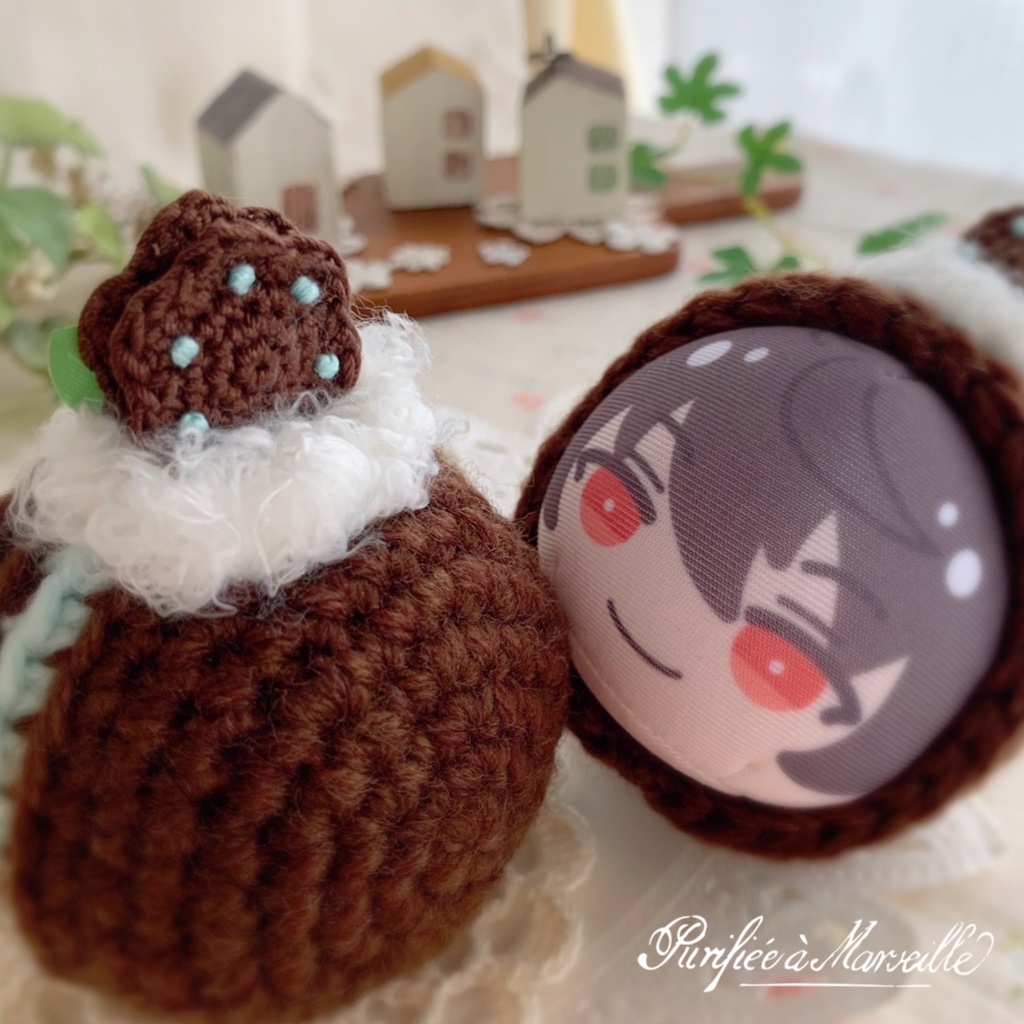 🍫🌱おまんじゅう着ぐるみ チョコミントのロールケーキ🌱🍫