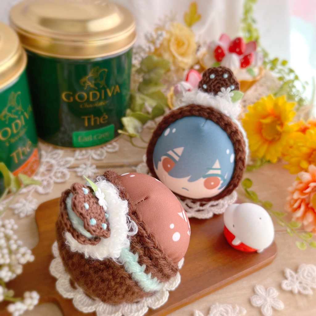 🍫🌱おまんじゅう着ぐるみ チョコミントのロールケーキ🌱🍫