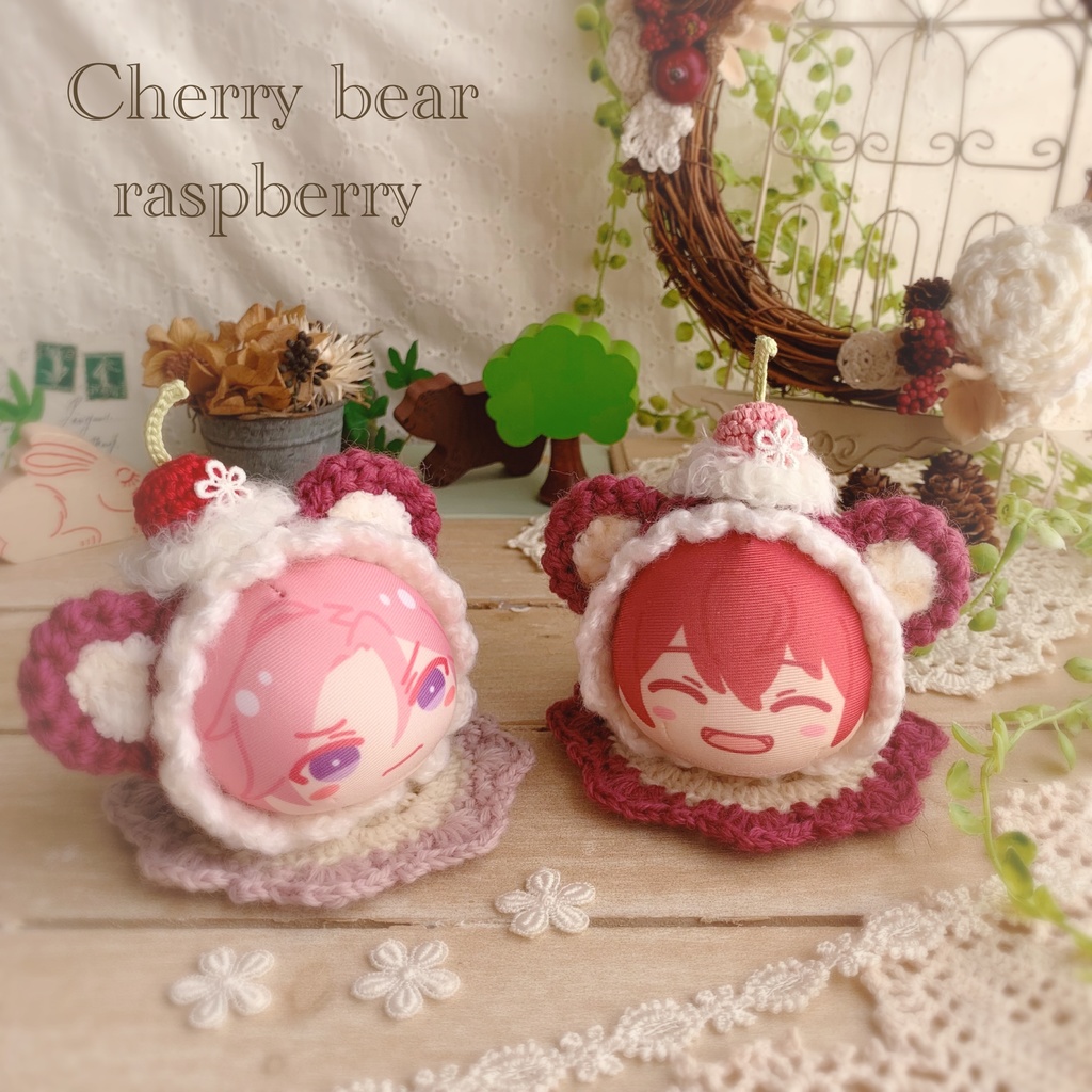 🍒🐻おまんじゅう着ぐるみ さくらんぼくまさん ❤️ラズベリー