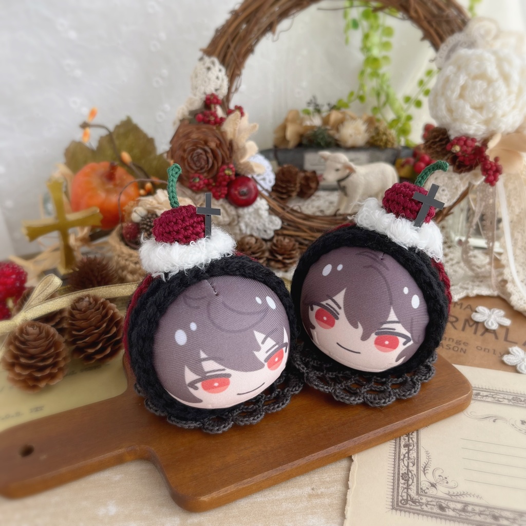 ♥️🍒 おまんじゅう着ぐるみ ダークチェリーのブラックロールケーキ🍒♥️