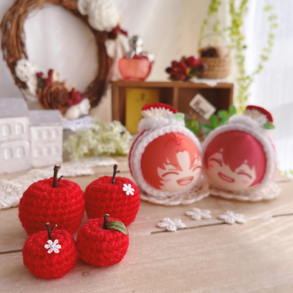 🍎おまんじゅう着ぐるみ りんごのロールケーキ🍎