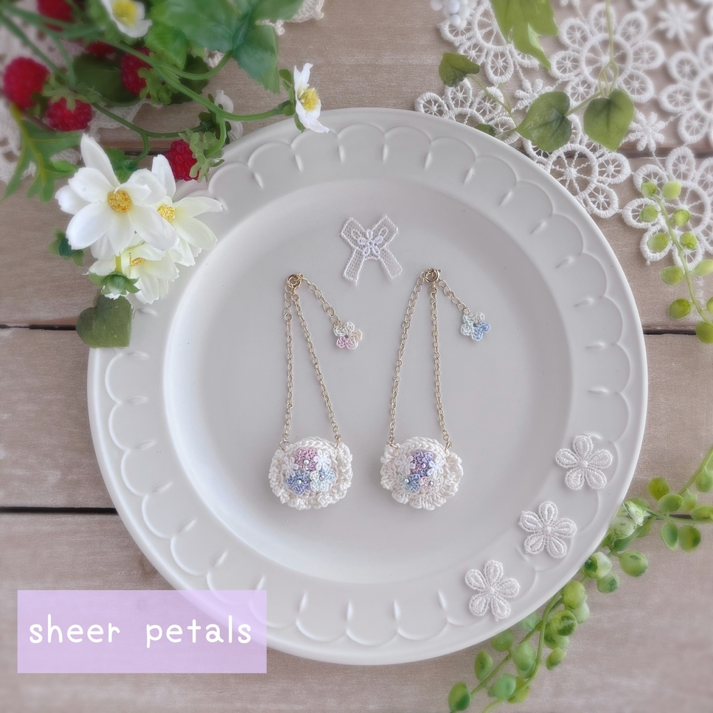 🌸お花のリバーシブルポシェット🌸