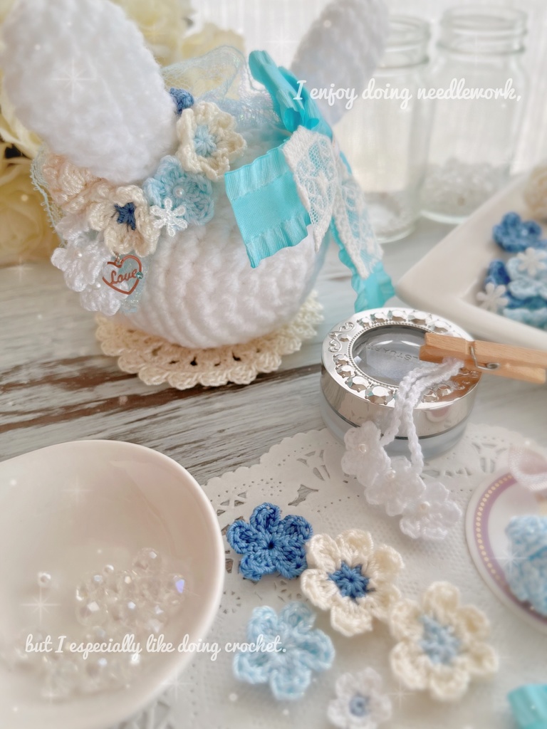 🩵おまんじゅう 着ぐるみ something blue bouquet🩵