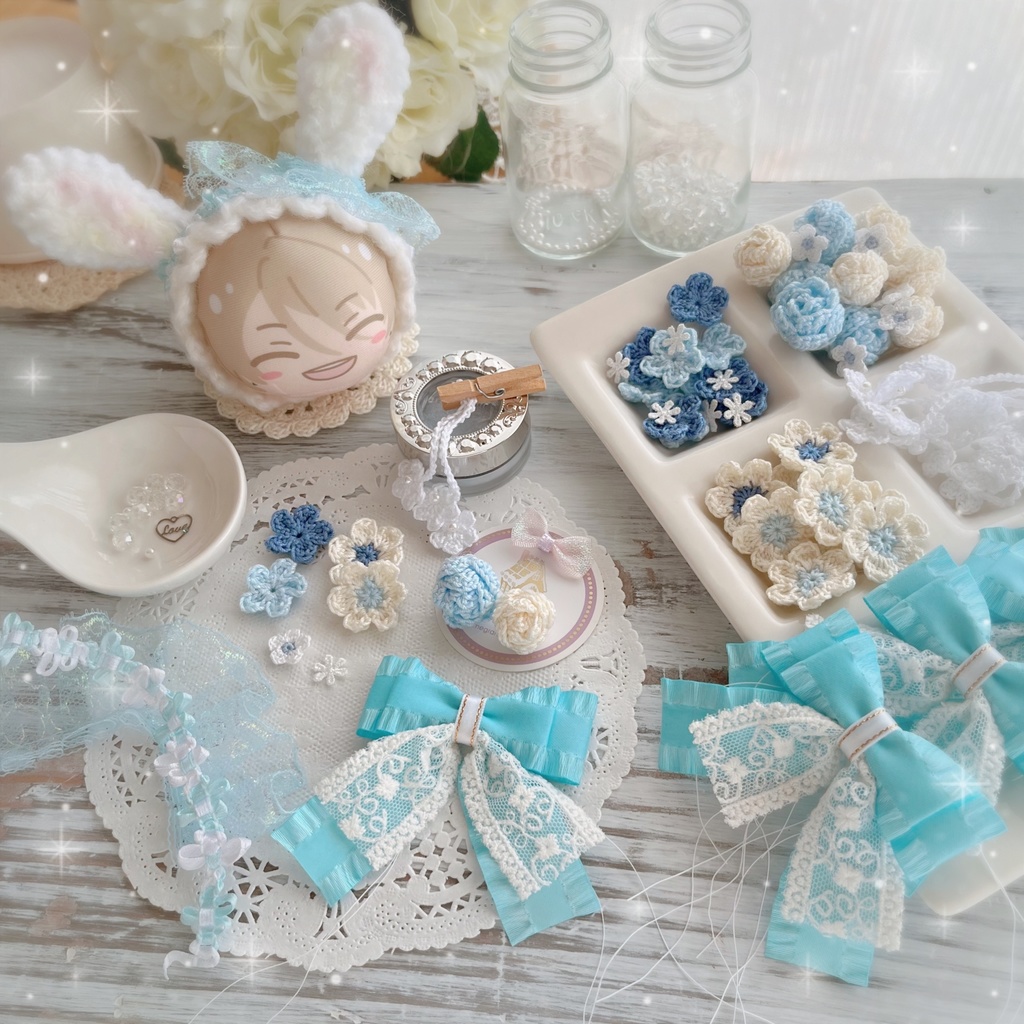 🩵おまんじゅう 着ぐるみ something blue bouquet🩵