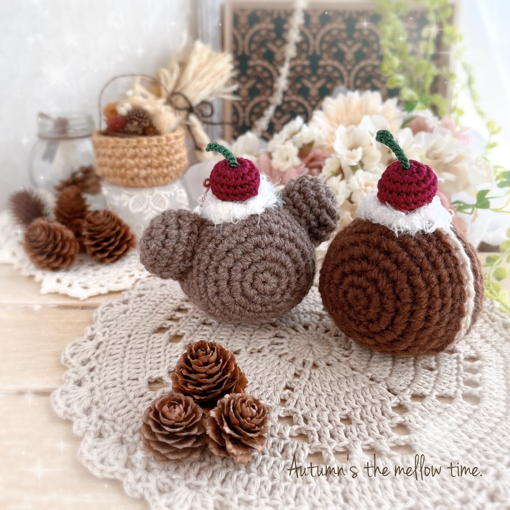 🤎🍒 おまんじゅう着ぐるみ ダークチェリーの秋色着ぐるみ 🍒🤎