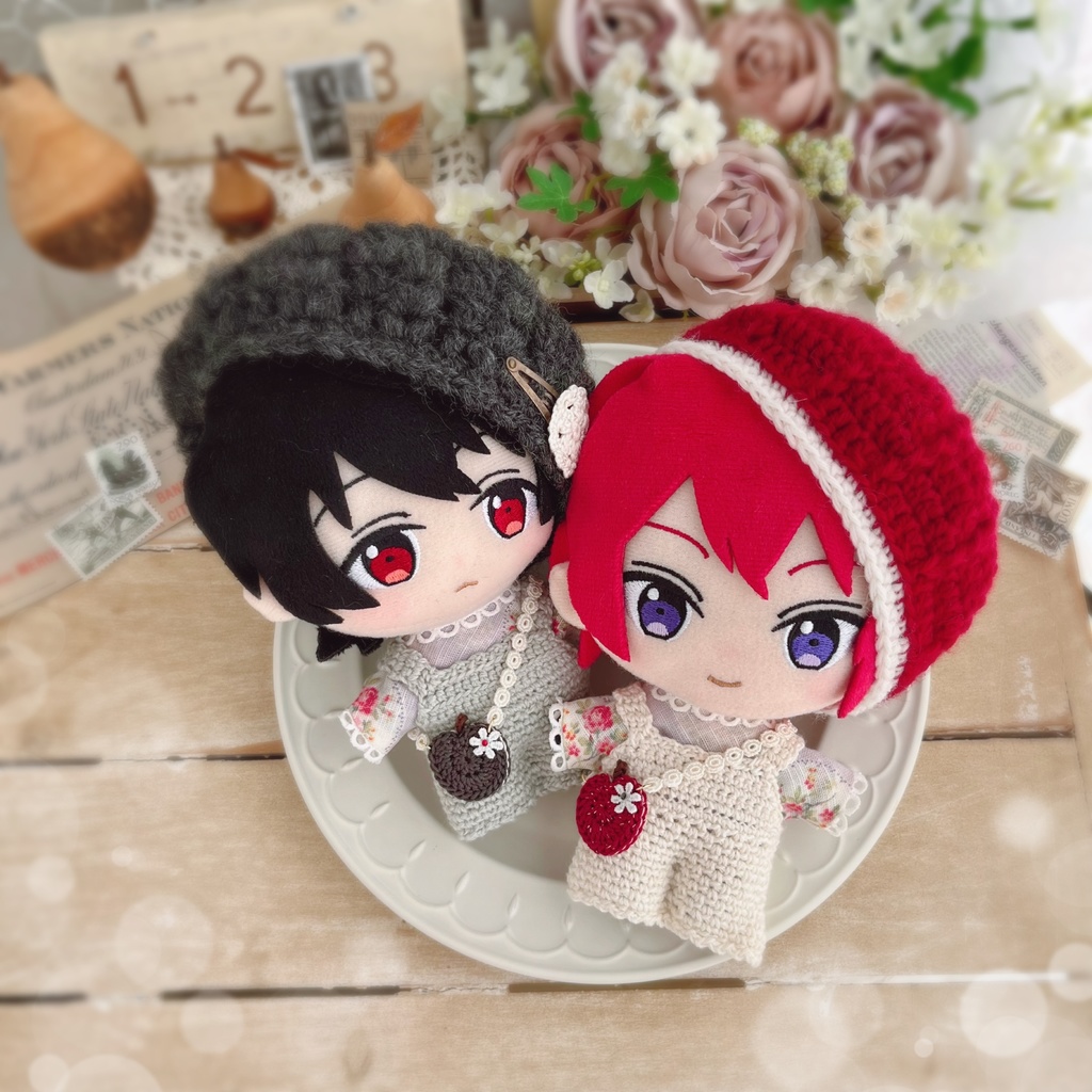 🖤🍎小悪魔りんごのリバーシブルポシェット🍎♥️