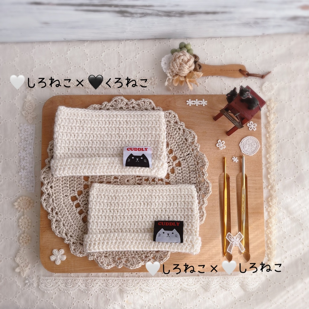 🐈⬛ぬいちゃん用ねこ耳帽子🐈⬛