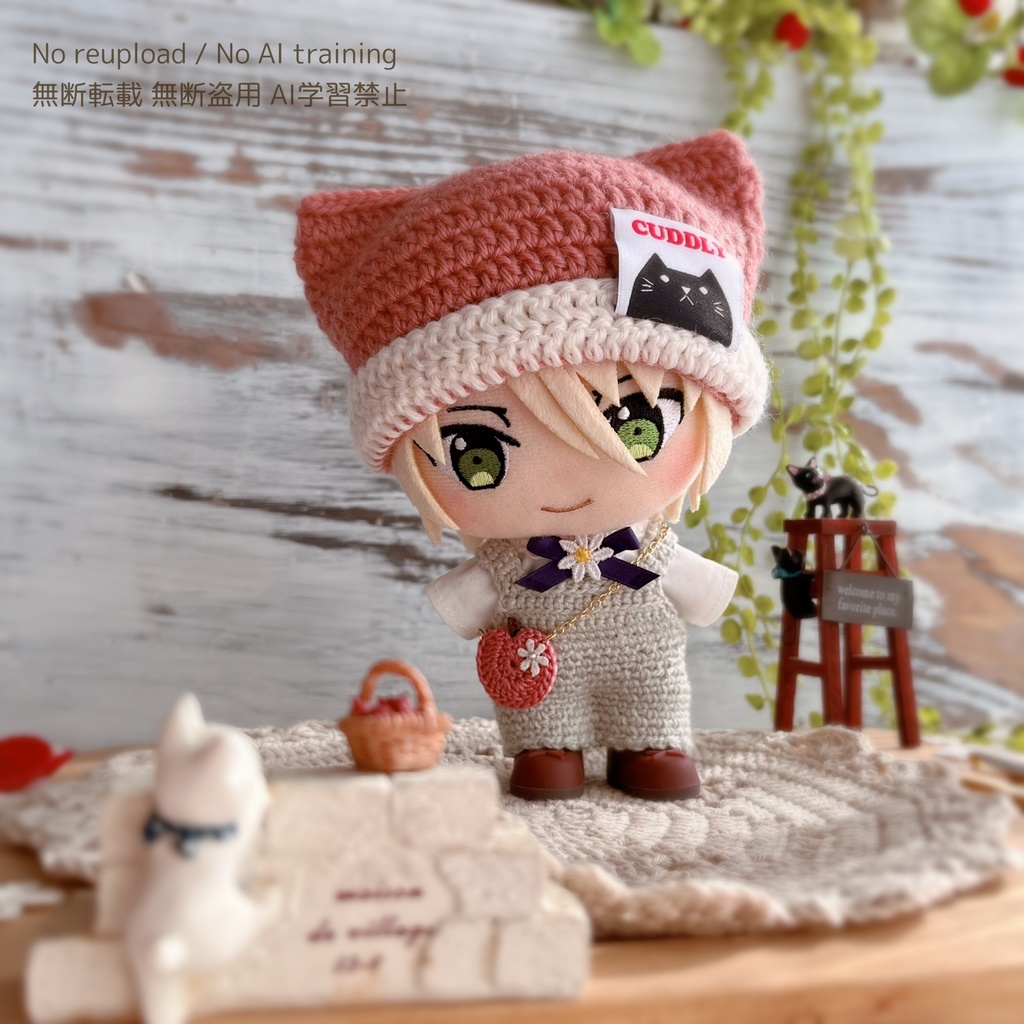 🐈⬛ぬいちゃん用ねこ耳帽子🐈⬛