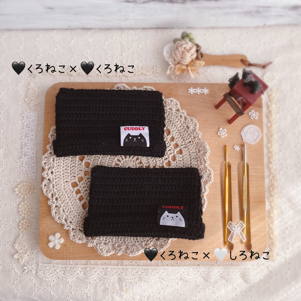 🐈⬛ぬいちゃん用ねこ耳帽子🐈⬛