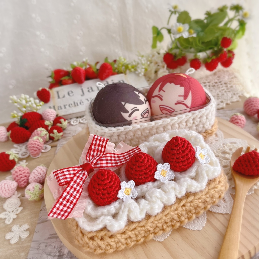 🍓クリームたっぷりのバターサンド風いちごのケーキ🍓