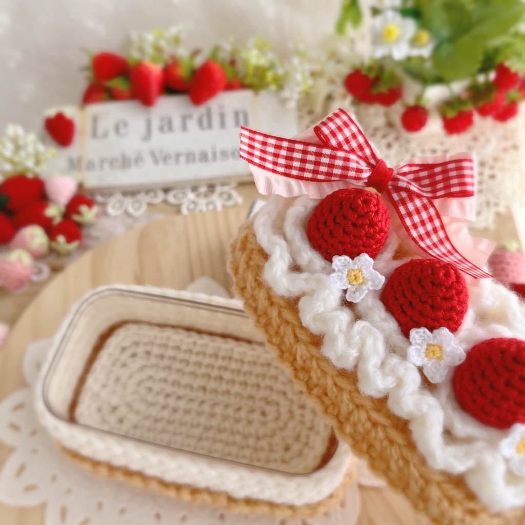 🍓クリームたっぷりのバターサンド風いちごのケーキ🍓