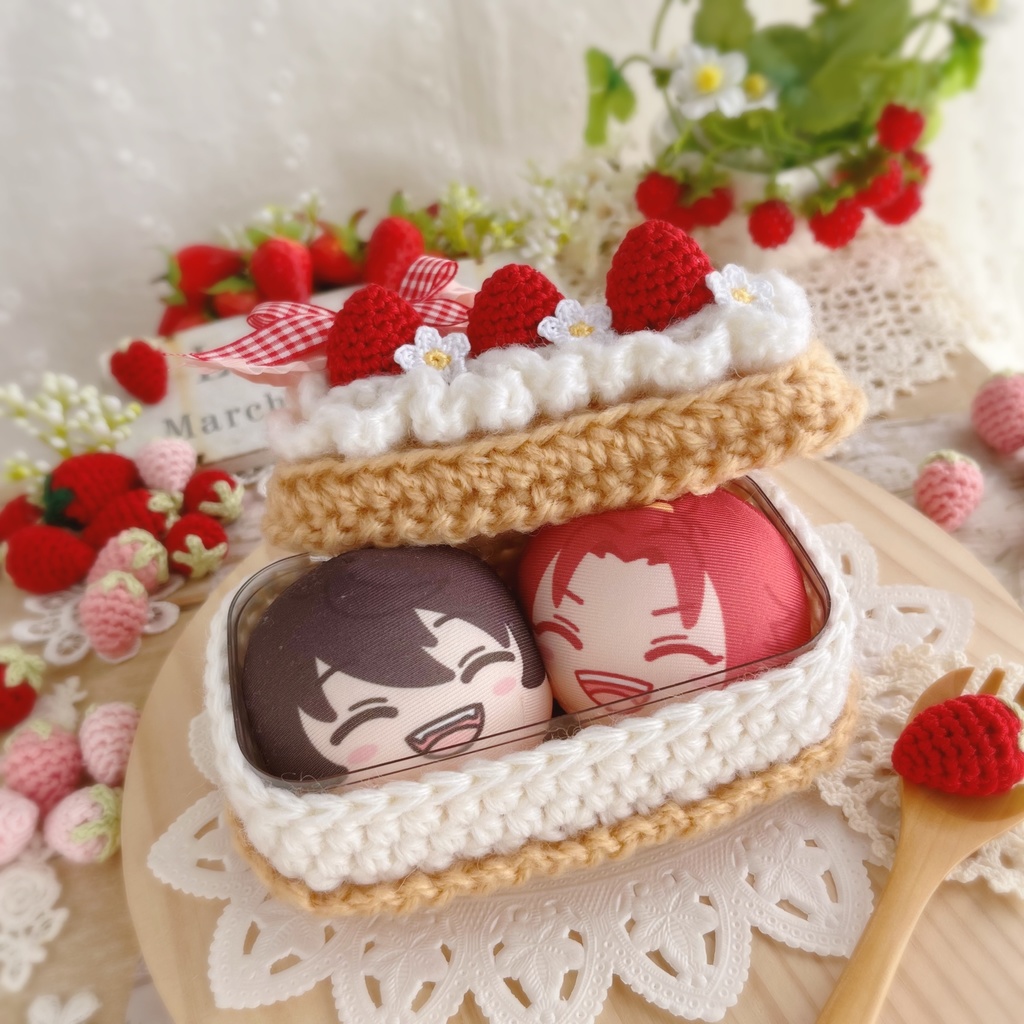 🍓クリームたっぷりのバターサンド風いちごのケーキ🍓