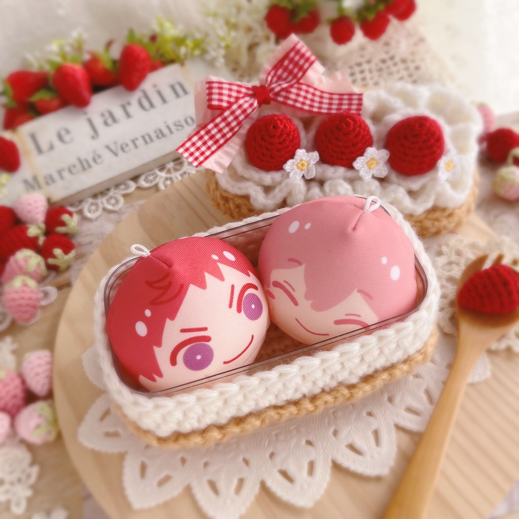 🍓クリームたっぷりのバターサンド風いちごのケーキ🍓