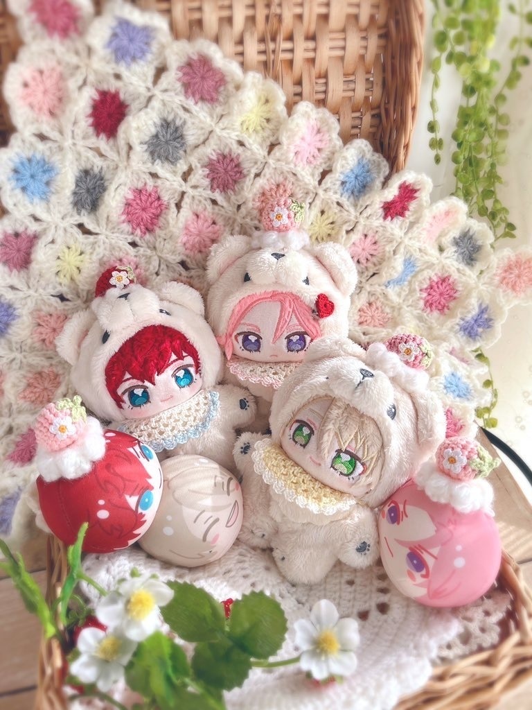 🍓摘みたていちごのブローチ🍓