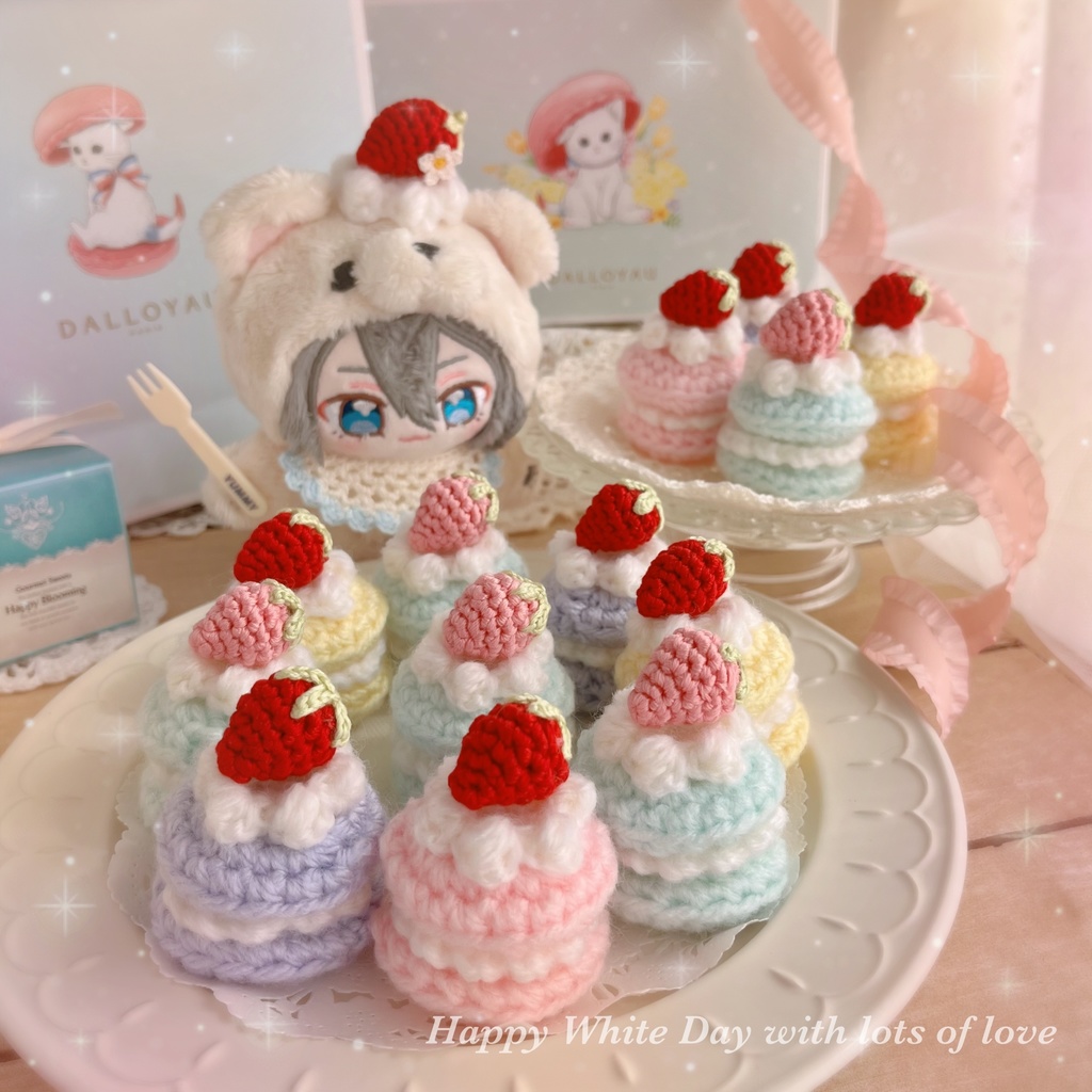 🍓摘みたていちごのブローチ🍓