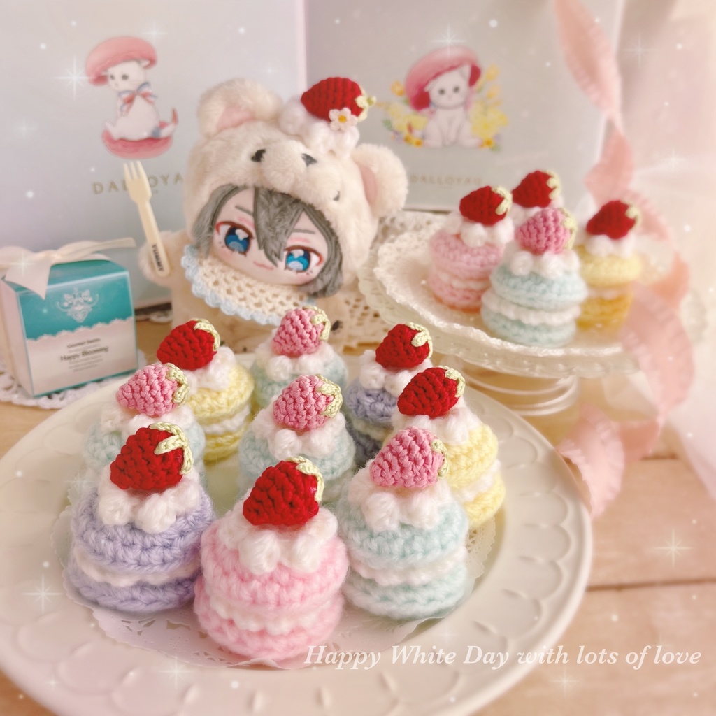 🍓摘みたていちごのブローチ🍓