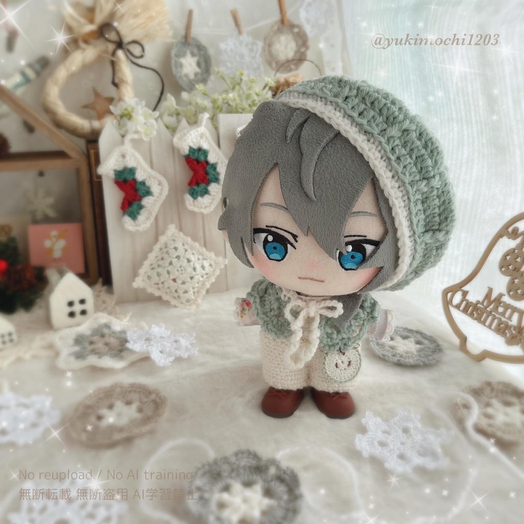 🍎ぬいぐるみ用りんごのベレー帽🍎