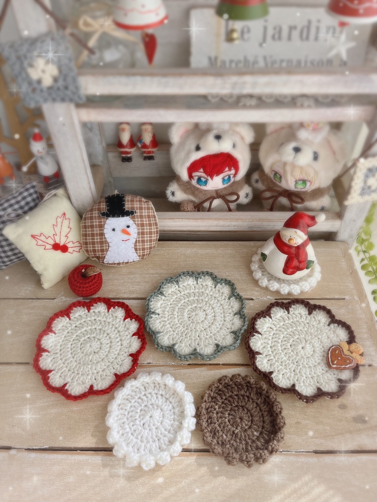 ❄️ウールのドイリー❄️