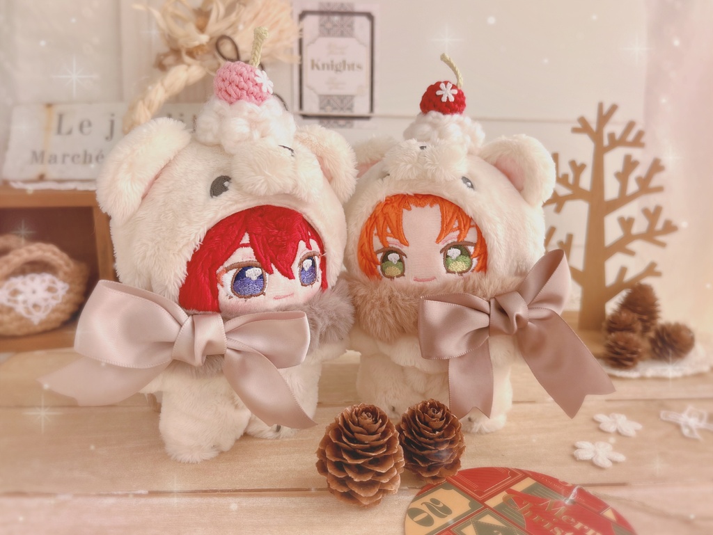 採れたてさくらんぼのブローチ🍒