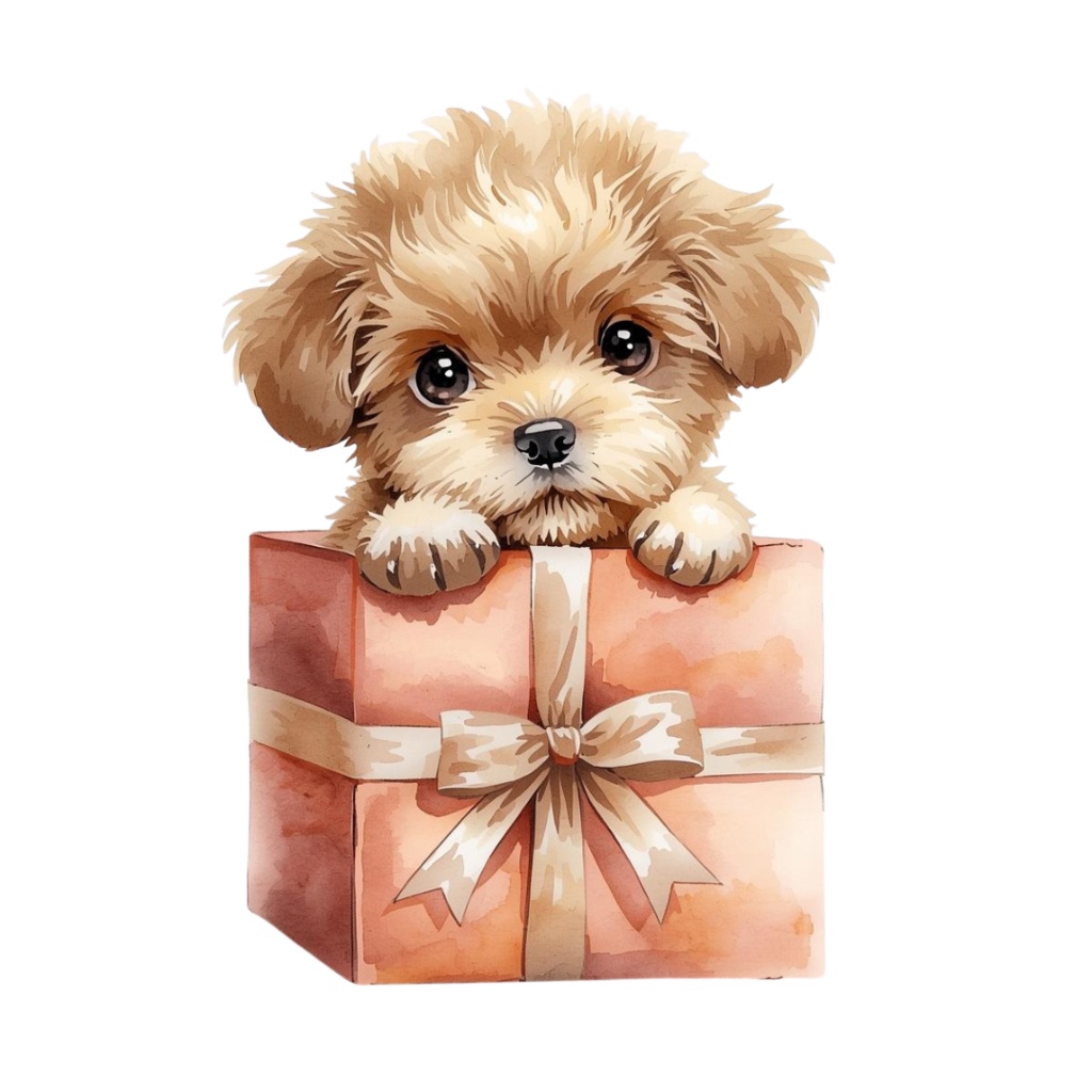 水彩クリスマスクリップアートセット – サンタ&クリスマスツリー&ホリデーイラスト21点