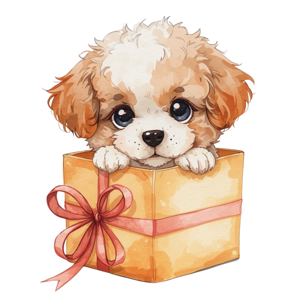 水彩クリスマスクリップアートセット – サンタ&クリスマスツリー&ホリデーイラスト21点