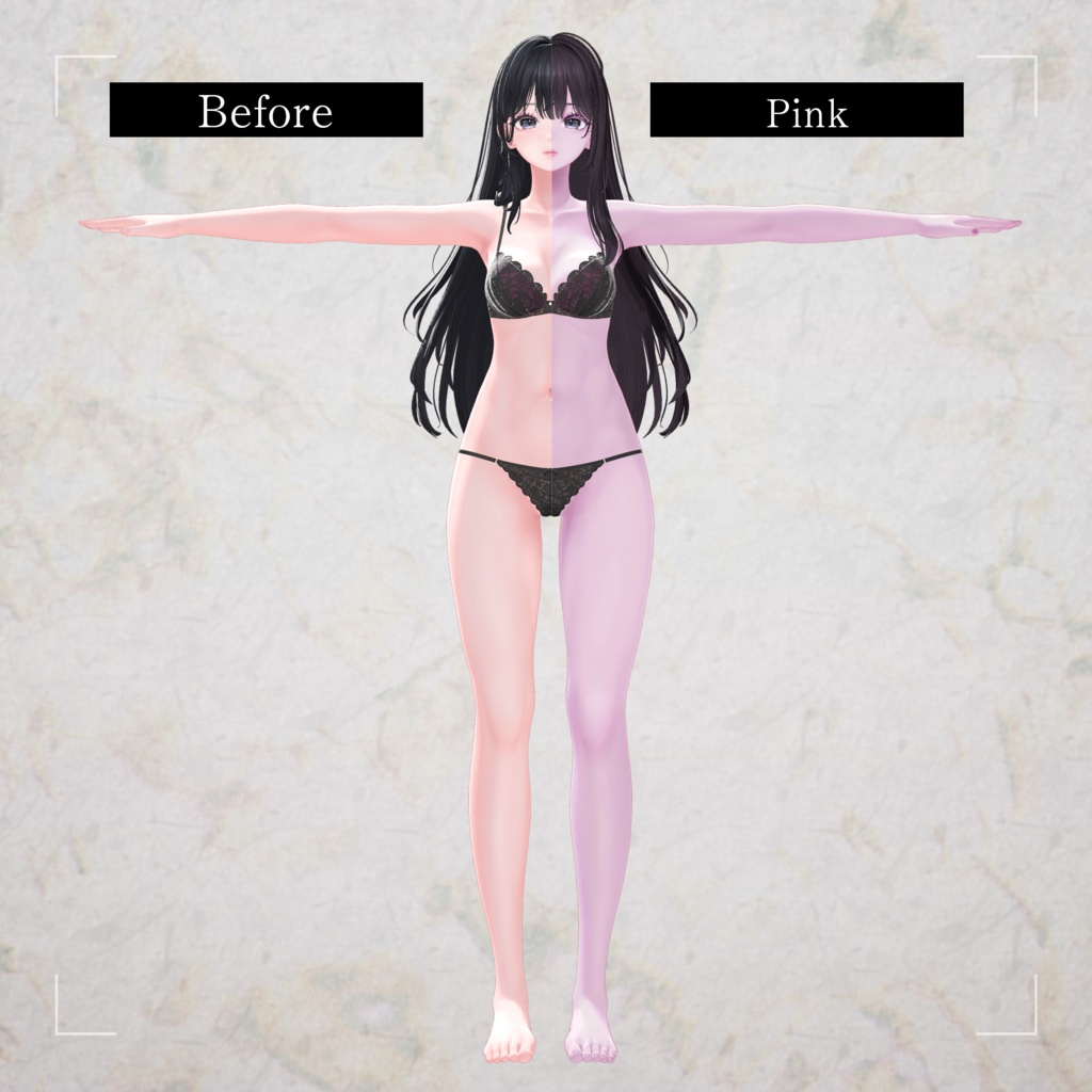 【海咲-Misaki-対応】Astral-Misaki ver-【Makeup&eye Texture】