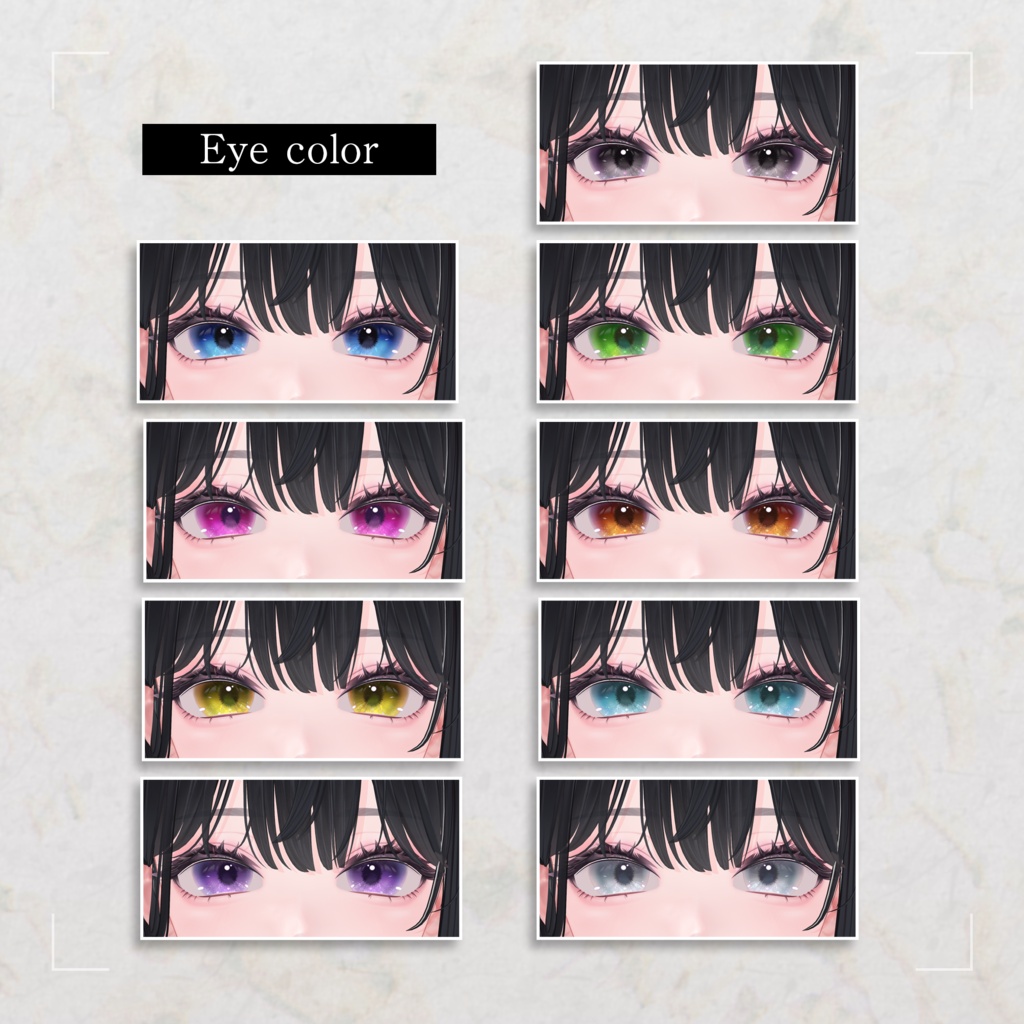 【海咲-Misaki-対応】Astral-Misaki ver-【Makeup&eye Texture】