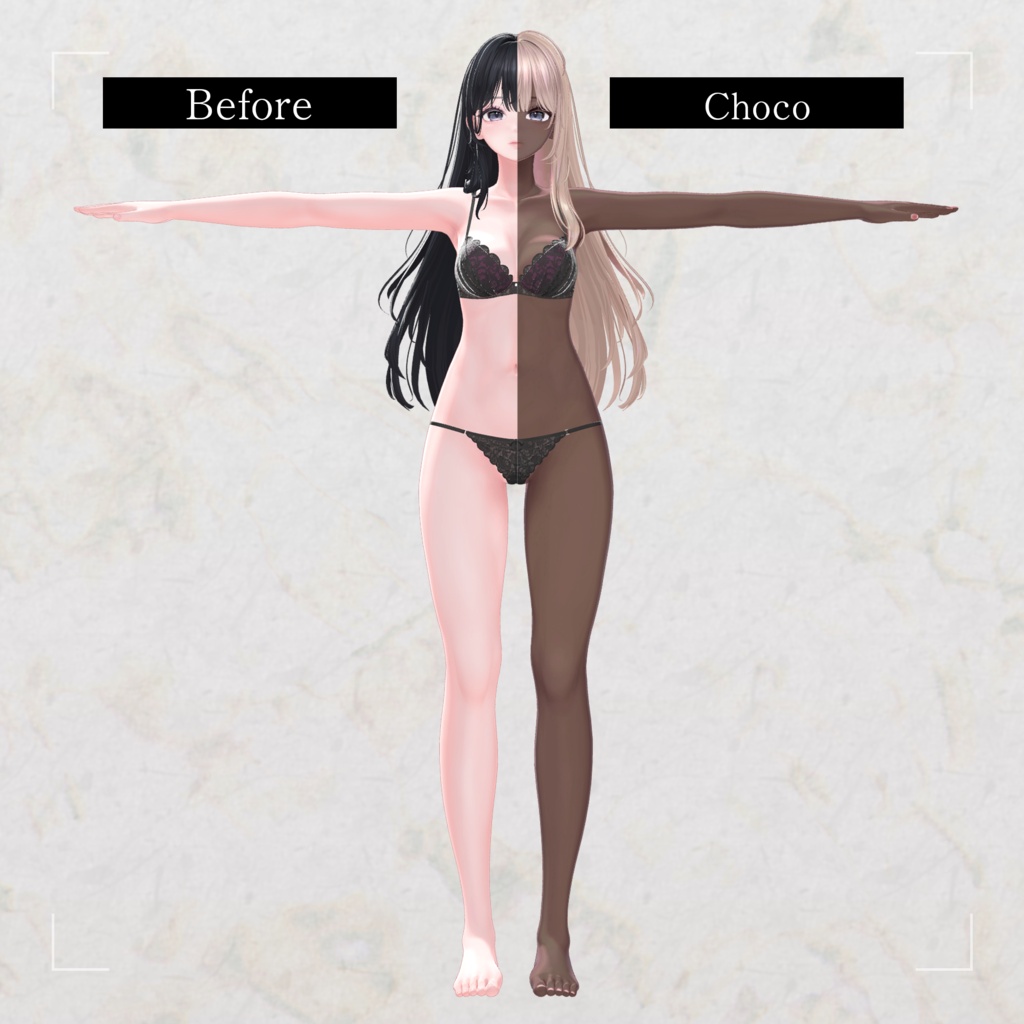 【海咲-Misaki-対応】Astral-Misaki ver-【Makeup&eye Texture】