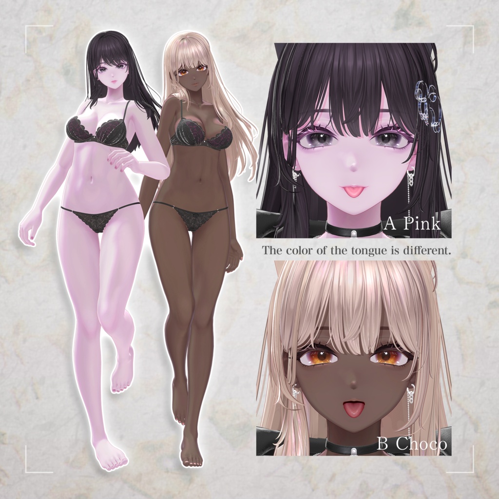 【海咲-Misaki-対応】Astral-Misaki ver-【Makeup&eye Texture】
